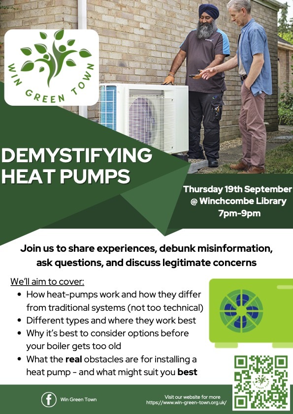 heat pumps event poster