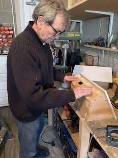 Rob Small making swift boxes